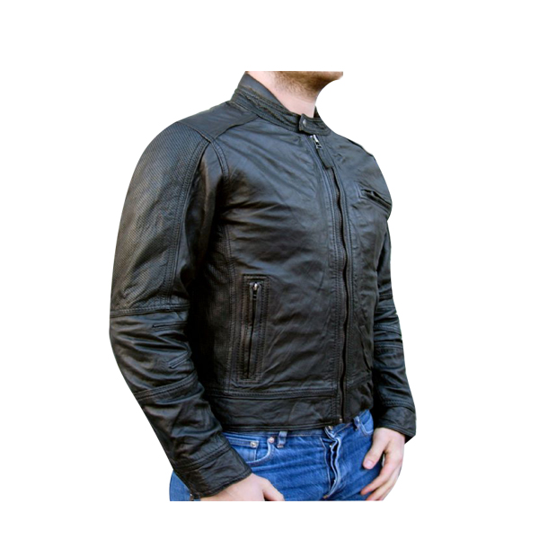 Motorbike Punching Leather Jackets